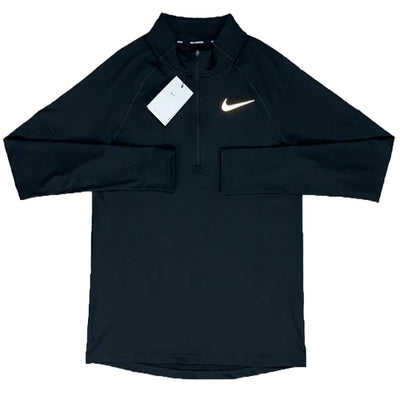 Nike 1/4 Zip Running Tshirt Black