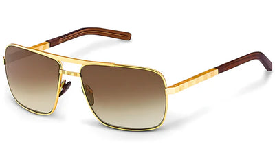 Sunglasses Gold Frame Brown Lens